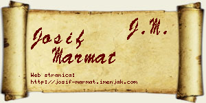Josif Marmat vizit kartica